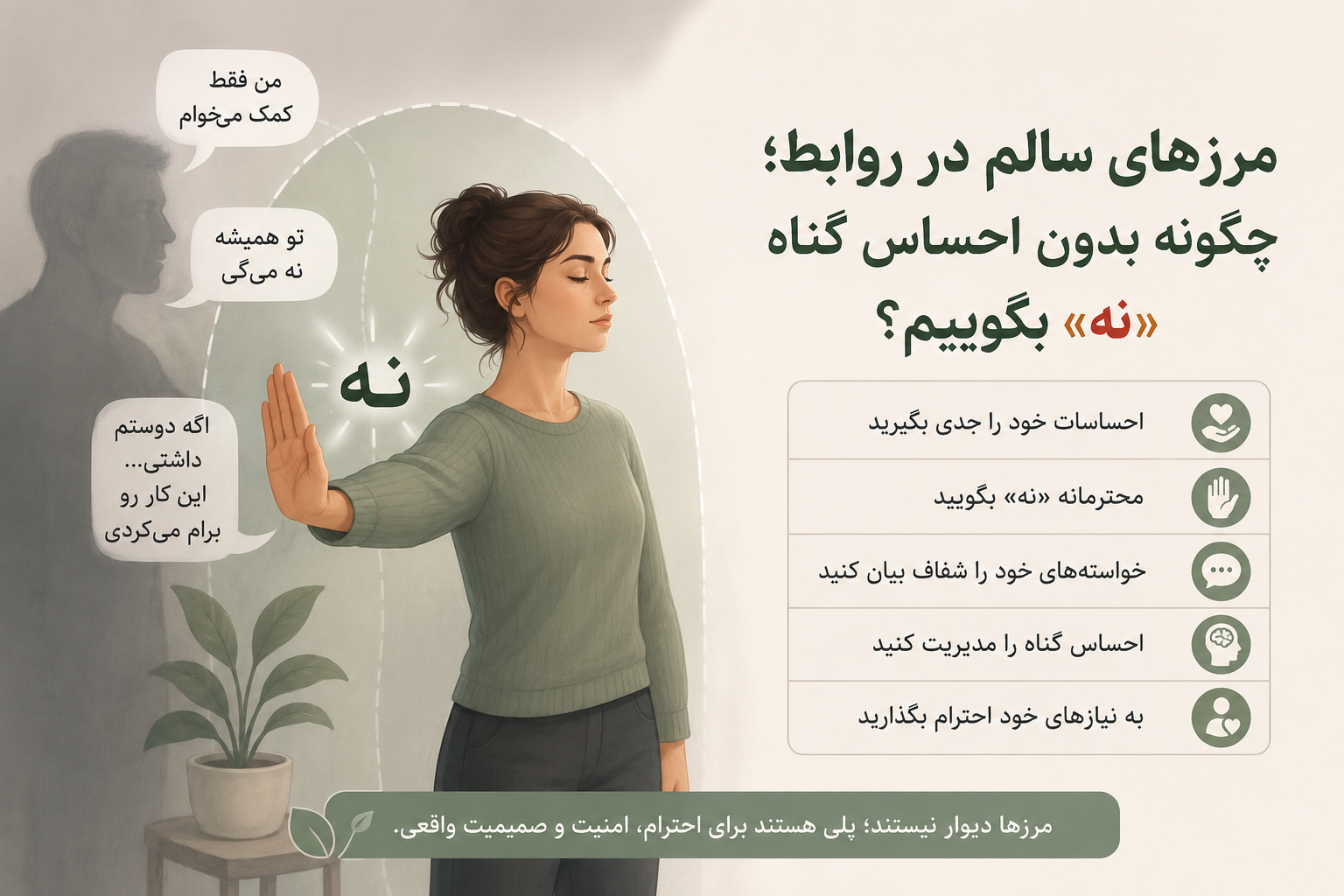 مرزهای سالم در روابط